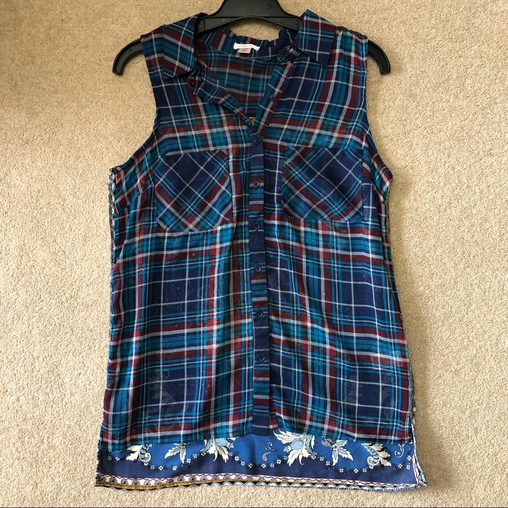 Xhilaration Sleeveless Printed Top